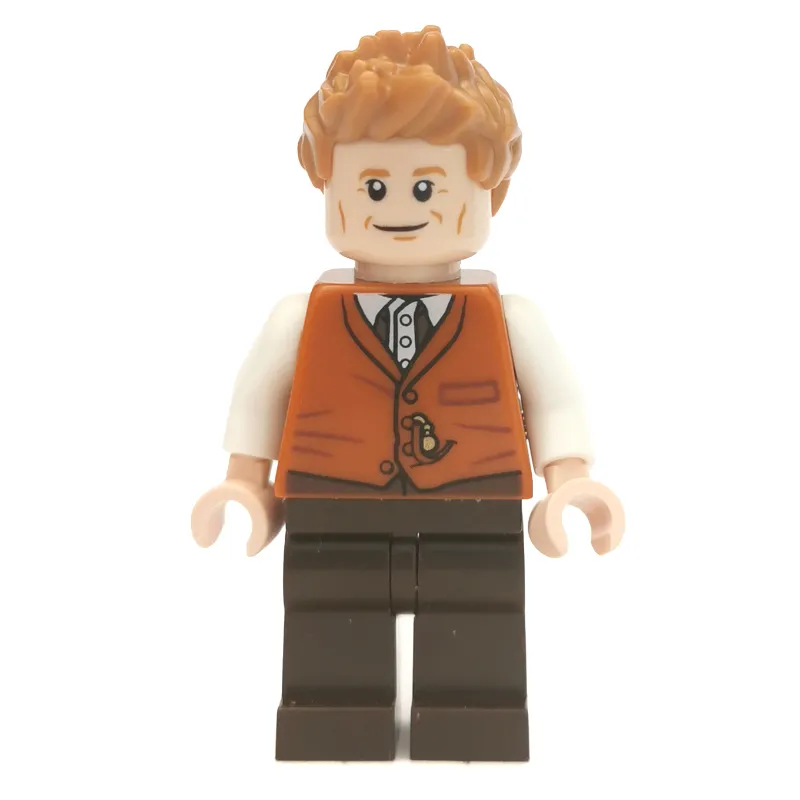 Newt Scamander, Dark Orange Vest over White Shirt