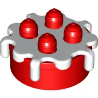 Duplo Food Cake with White Frosting