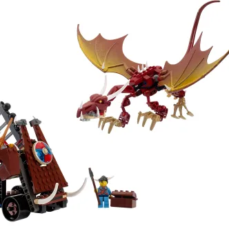 Viking Catapult versus the Nidhogg Dragon