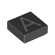 Tile 1 x 1 with letter Capital A Print