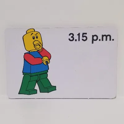 Activity Card, Time-Teaching 12-Hour Clock 3.15 p.m.