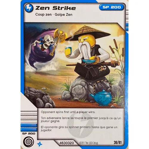 Trading Card, Ninjago Deck #1: 36 - Zen Strike - International Version