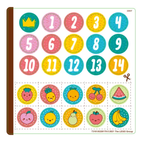 Sticker Sheet for Set 41926-1