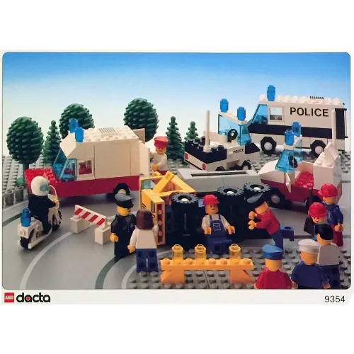 Activity Sheet for Set 9354 - Ambulance and Police Scene
