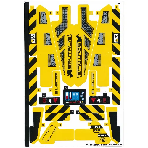 Sticker Sheet for Set 42094-1