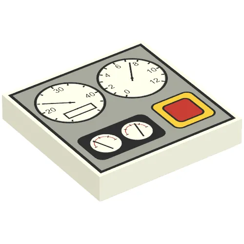 Tile 2 x 2 with Gauges Print