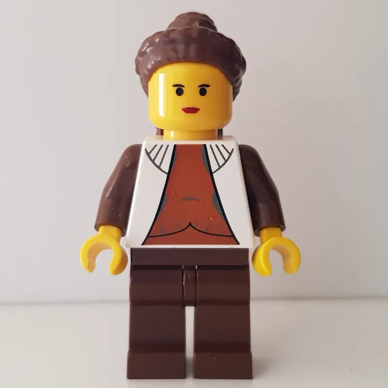 Princess Leia, Cloud City Outfit, Yellow Skin, Dark Orange Shirt