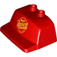 Duplo Truck / Semi-Tractor, Cab Top / Air Foil with Yellow 'Rust-eze' Logo print