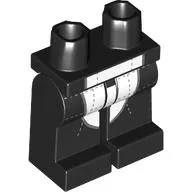 Hips and Black Legs with White Center print