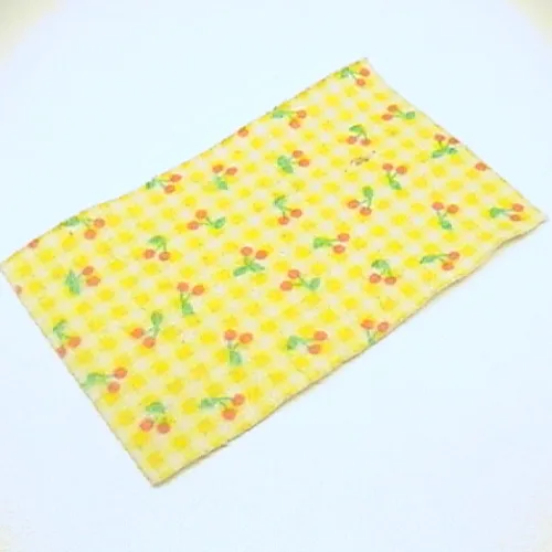 Belville, Rug / Mat 7 x 12, Checks and Cherries Print