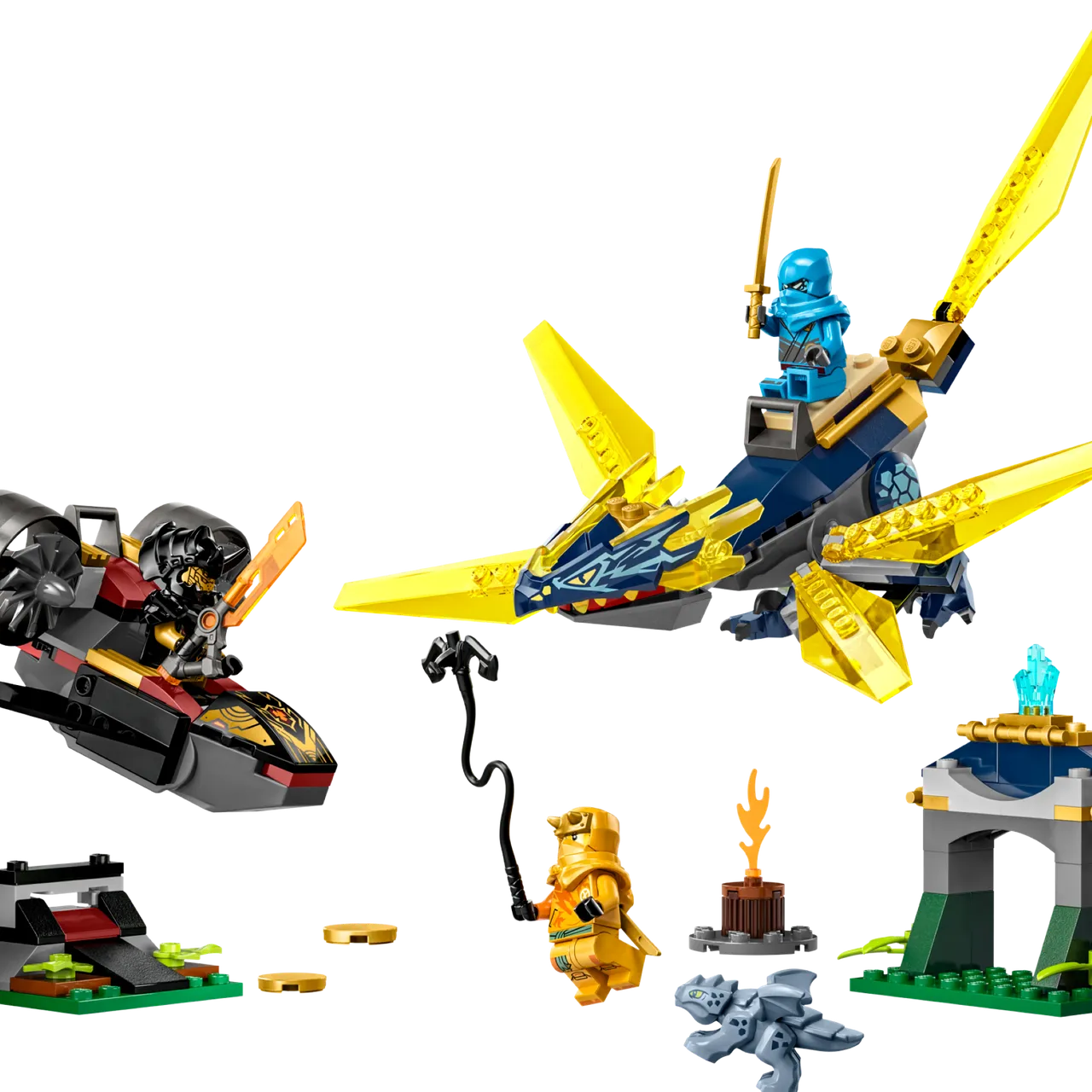 Nya and Arin's Baby Dragon Battle