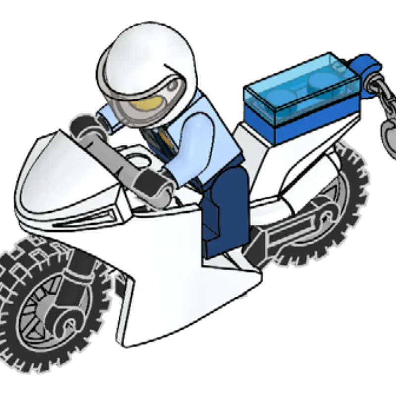 Policeman & Motorbike