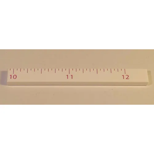 Tile 1 x 8 with Ruler INCH 10 - 12 Pattern