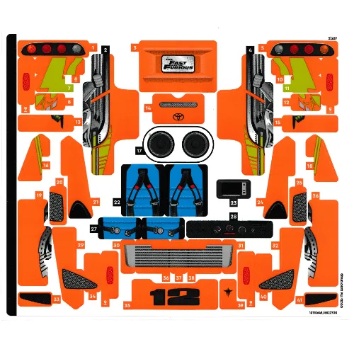 Sticker Sheet for Set 42204-1