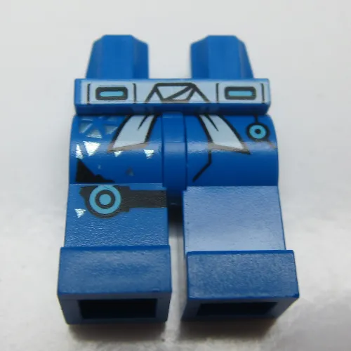 Hips and Blue Legs with White Sash, Silver Triangles, and Black Knee Belt Print