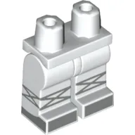 Hips and White Legs with Silver Laces, Shoes, Toes