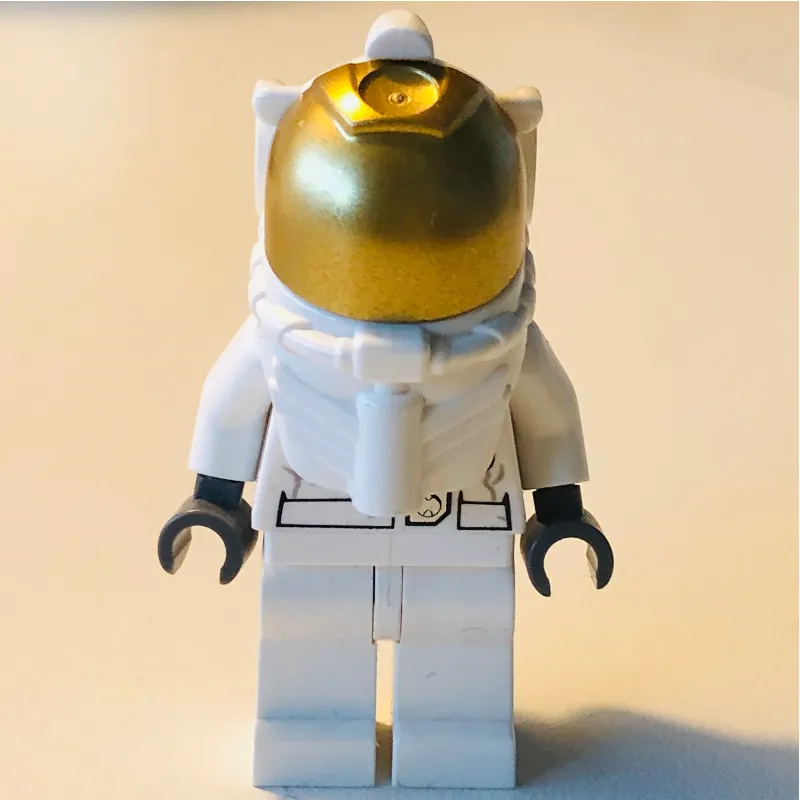 Astronaut, Woman, White, Diver Helmet, Gold Visor