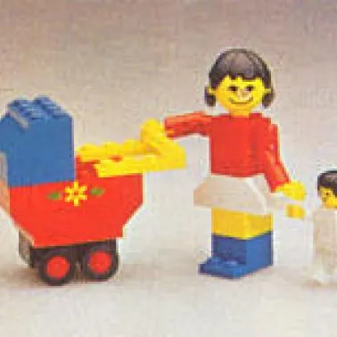 Mother with Baby Carriage