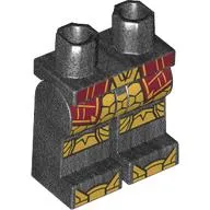 Hips and Pearl Titanium Legs with Dark Red Coat, Gold Knee Caps, Toes print