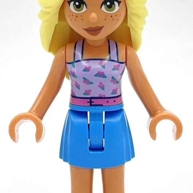 Dia - Bright Pink Top, Dark Azure Shorts