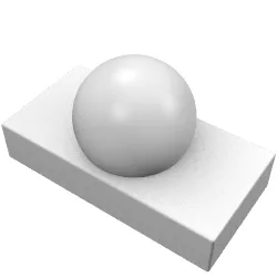 Tile 1 x 2 with Ball