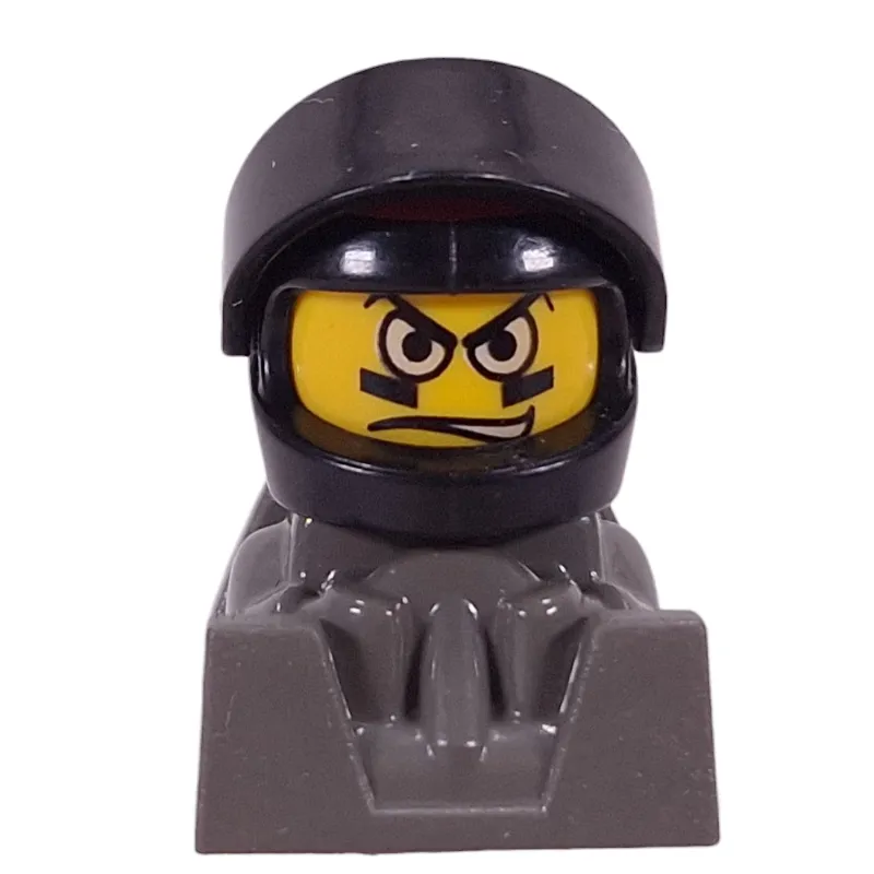 Racer - Black Helmet, Black Visor, Dark Gray Body