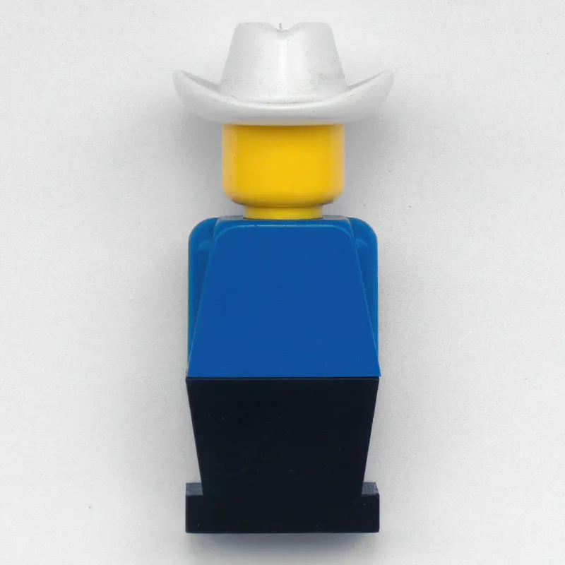LEGOLAND Blue Torso, Black Legs, With Cowboy Head