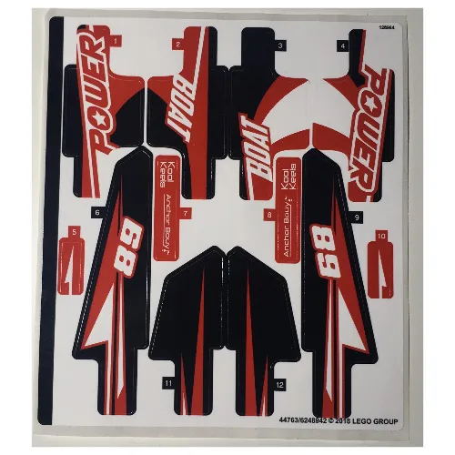 Sticker Sheet for Set 42089-1