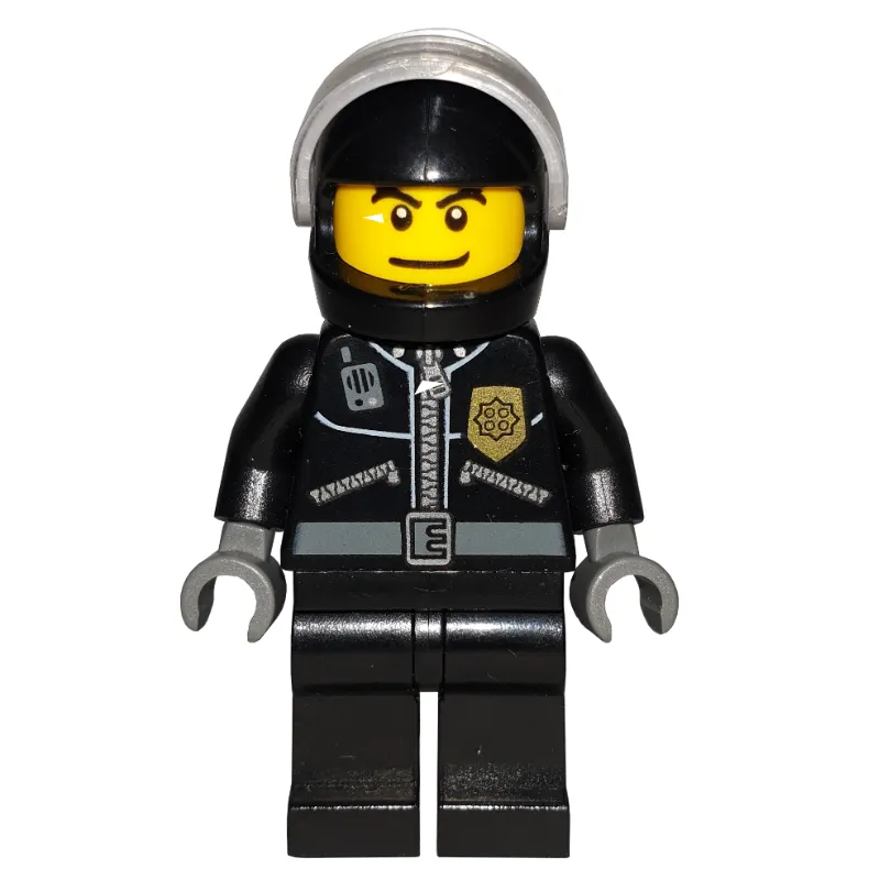 Police - Black Torso, Black Legs, Black Helmet