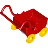 Duplo Doll Pram With Yellow Wheels