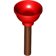 Equipment Plunger [Soft Plastic] with Reddish Brown Handle