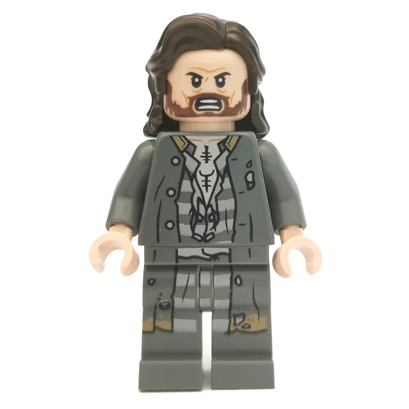 Sirius Black, Dark Bluish Gray Prison Outfit with Long Jacket