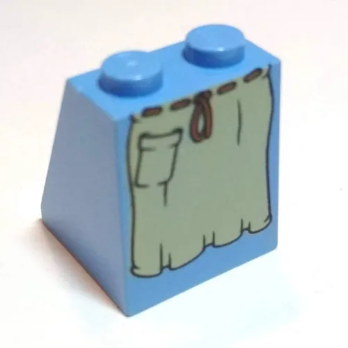 Slope 65° 2 x 2 x 2 with Bottom Tube with Tan Apron with Pocket Print