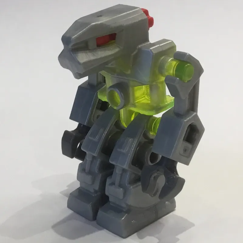 Devastator with Trans-Neon Green Torso and Red Eyes