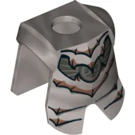 Minifig Neckwear Armor Breastplate with Leg Protection, and Ghost Knight Print