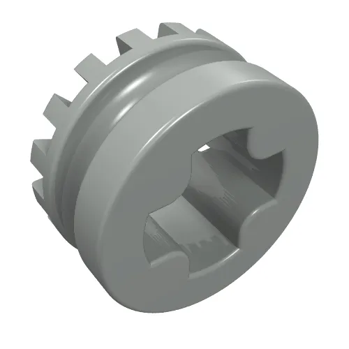 Technic Bush 1/2 Toothed Type I [+ Opening]