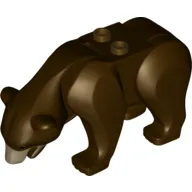 Animal, Bear with 2 Studs on Back and Dark Tan Muzzle Print