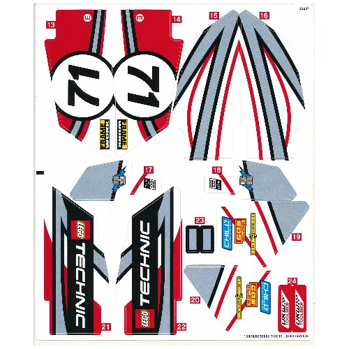 Sticker Sheet 2 for Set 42000-1