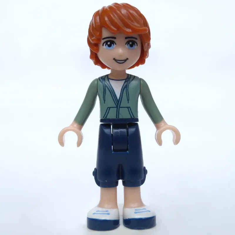 Julian - Sand Green, Dark Blue Trousers