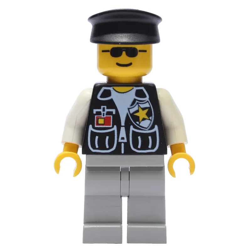 Police - Black vest, Light Gray Legs, Black Hat