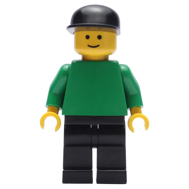 Green Torso, Black Legs, Black Cap
