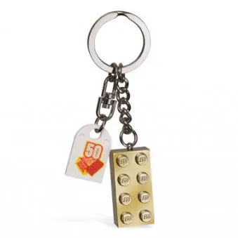 Chrome Gold Brick Key Chain