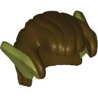 Hair Swept Back with Olive Green Elf Ears