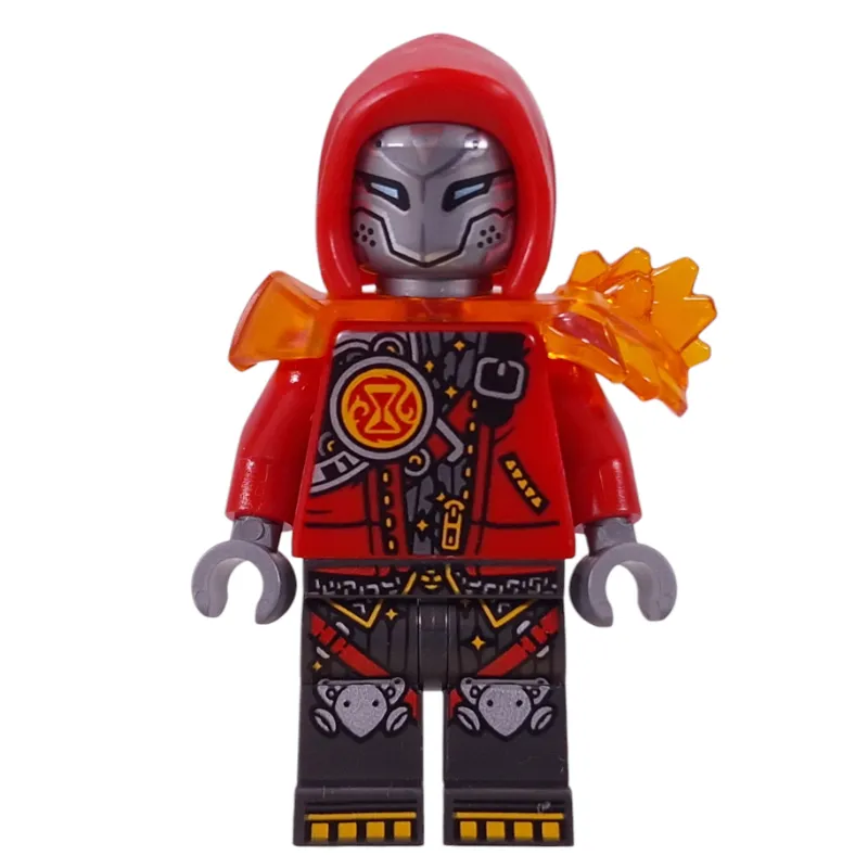 Cooper, Red Hood, Trans-Orange Shoulder Armor