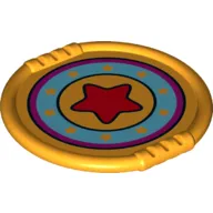 Duplo Disk with Red Star and Blue Circle Print