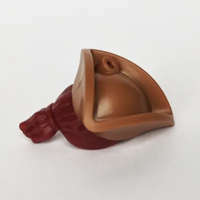 Hair and Hat, Pirate Hat Tricorne Medium Nougat with Ponytail Pattern