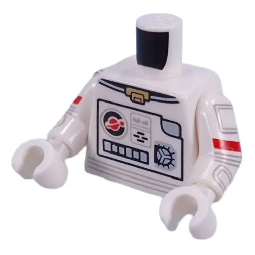 Torso, Astronaut Space Suit, Classic Space Logo print, White Arms and Hands