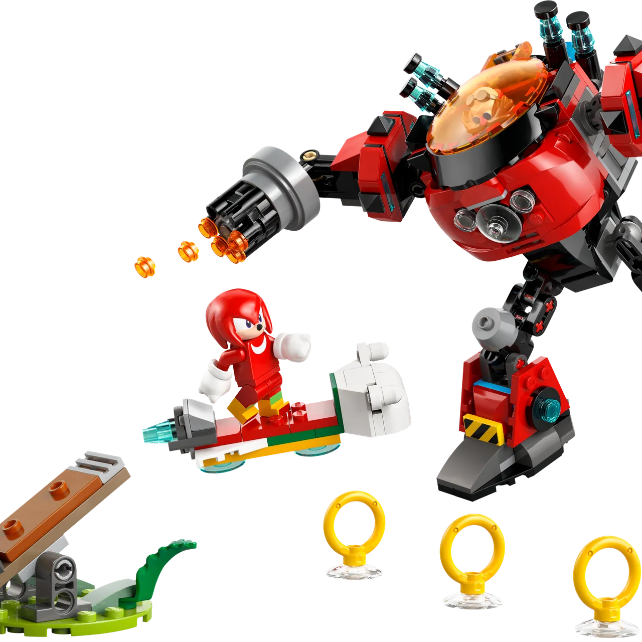 Knuckles vs. Dr. Eggman Egg Crusher Mech