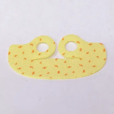 Neckwear Cape Collar with Bright Light Orange Fur Print