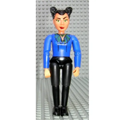 Belville Figure Articulated Elbows, Female, Black Hair, Purple Top (Queen)